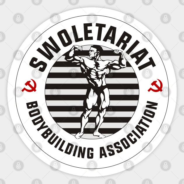 Swoletariat - Communist Bodybuilding Association Sticker by Football from the Left